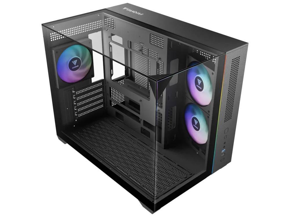 Gamdias ATLAS M3M Tempered Glass Micro-ATX PC Case - Black