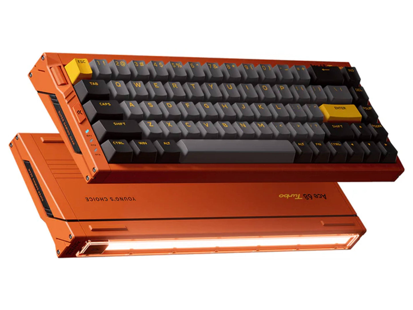 MCHOSE Ace 68 Turbo Mount Tai Magnetic Switch GT Mechanical Keyboard - Galaxy Orange