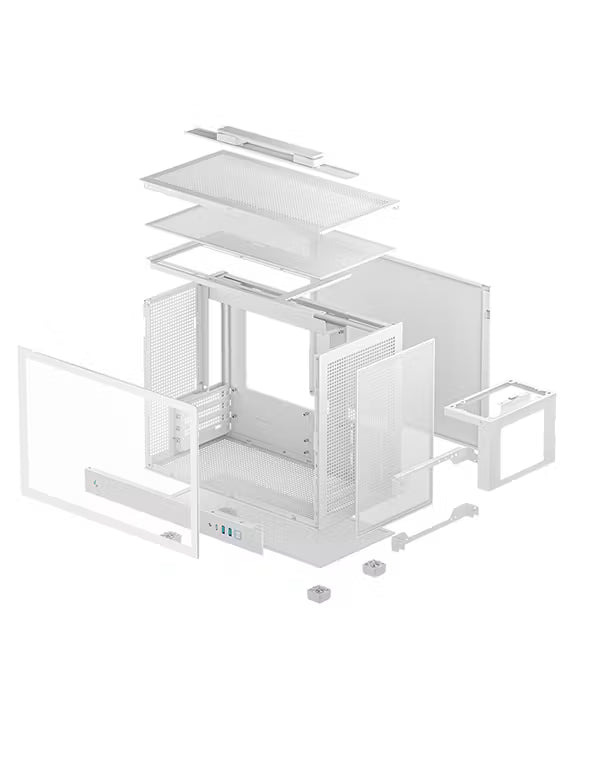 DeepCool CH160 PLUS Micro-ATX Case White