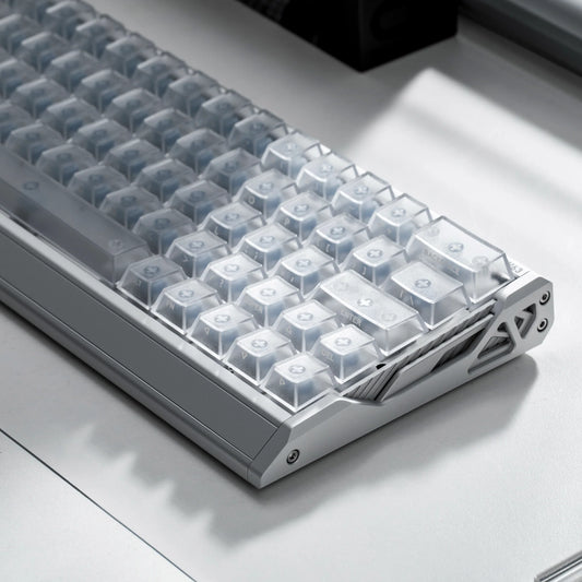 IQUNIX EV63 Hall Effect 8K RGB Wired Gaming Keyboard Magnet X Ultra - Silver Blade RS