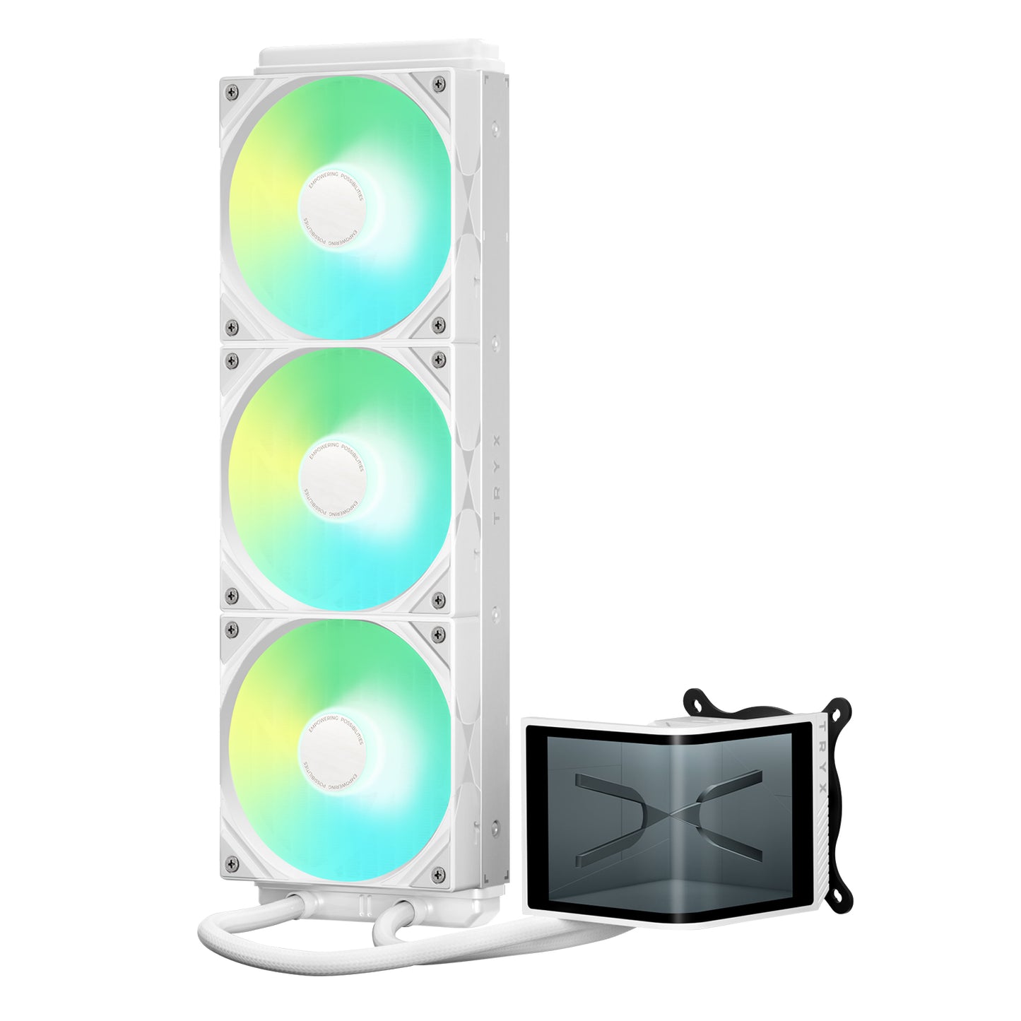TRYX PANORAMA SE 360 ARGB White AIO Liquid CPU Cooler