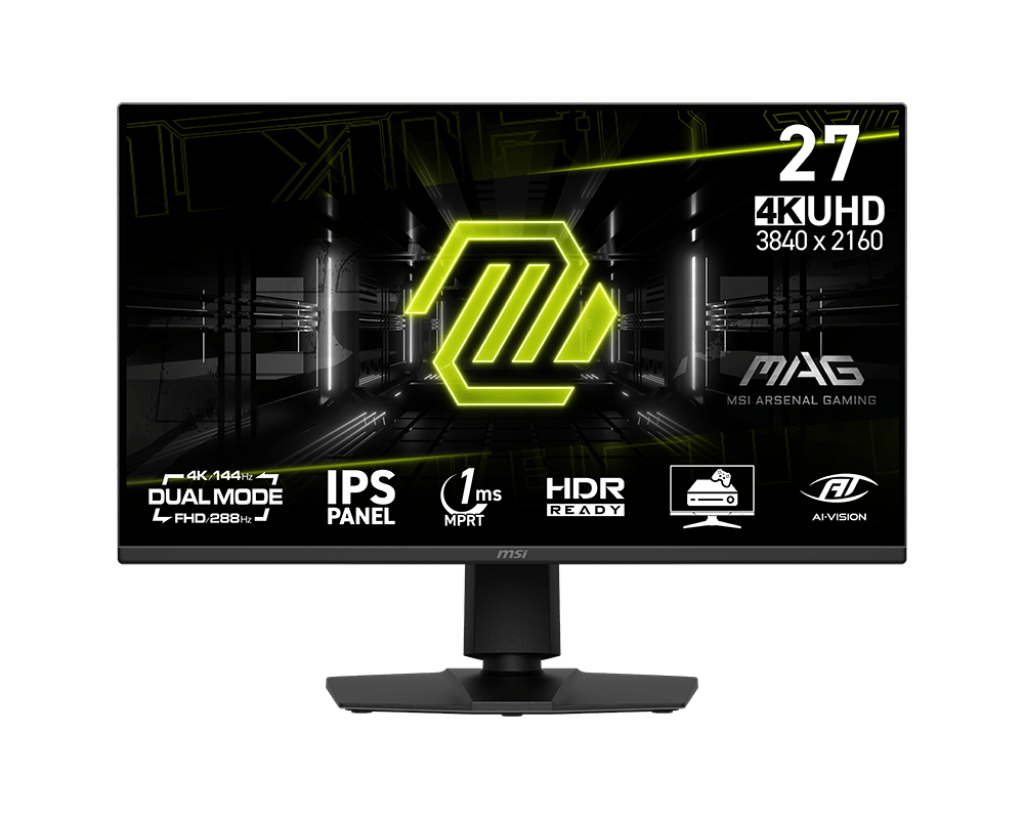 MSI MAG 275UPD E14 27inch 144Hz/4K UHD, 288hz/FHD Dual Mode IPS Gaming Monitor