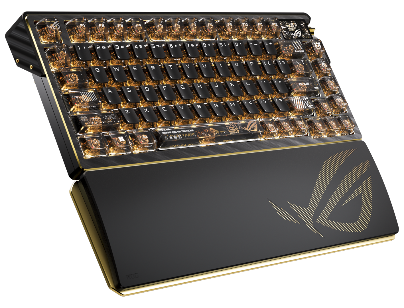 ASUS ROG Azoth Extreme Edition 20 RGB Wireless Mechanical Keyboard, Snow Switch