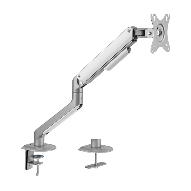 Brateck Spring-Assisted Monitor Arm Silver