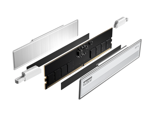 KLEVV FIT V 32GB (2 x 16GB) DDR5 6000MHz CL28 Desktop RAM - White
