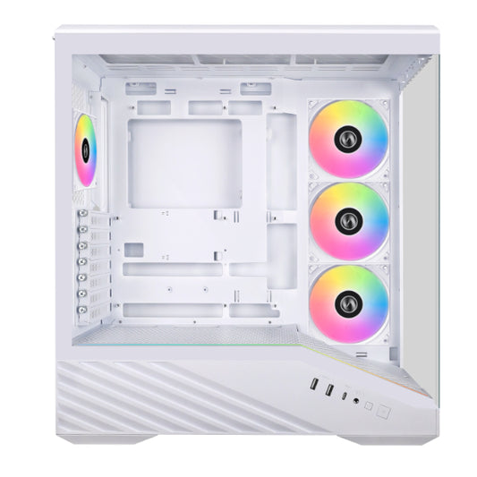Lian Li Vector V100RW White Mid Tower E-ATX Case, 4mm Dual TG, NO PSU