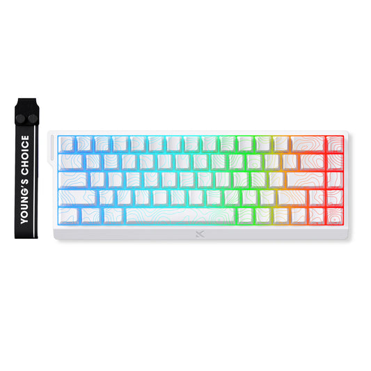 MCHOSE Ace 68 Keyboard White TTC Uranus Magnetic eSports SW