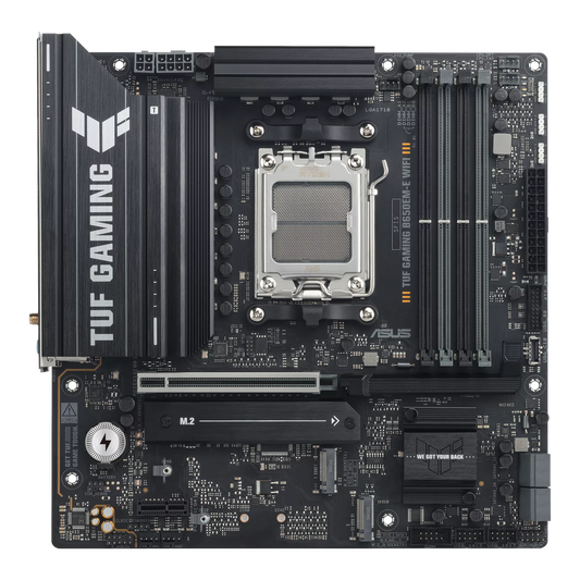 ASUS TUF GAMING B650EM-E WIFI AM5 DDR5 Micro-ATX Motherboard (image 2 of 3)