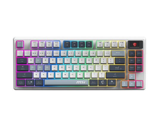 MSI Forge GK600 TKL Wireless Sky RGB Linear Switch Gaming Keyboard