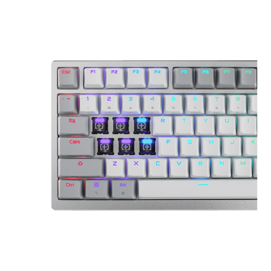 ASUS ROG Azoth 96 HE LITE RGB Wireless Analog Magnetic Gaming Keyboard - White (image 2 of 3)