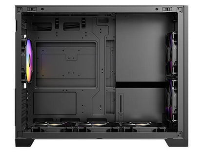 Antec FLUX M Compact Micro-ATX Mid-Tower Gaming Case - Black