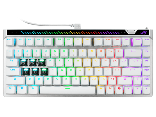 ASUS ROG Falchion Ace 75 HE Gaming Keyboard - White