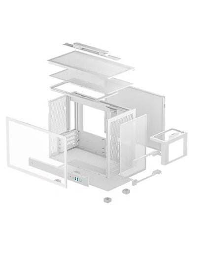 DeepCool CH160 PLUS Micro-ATX Case White
