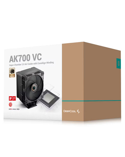 DeepCool AK700 VC Single Tower CPU Cooler - Black