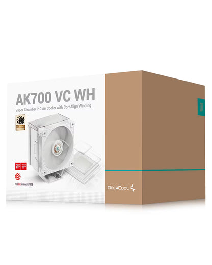 DeepCool AK700 VC Single Tower CPU Cooler - White