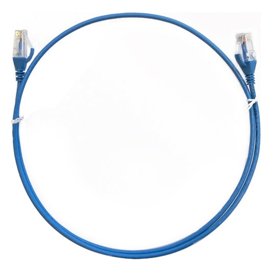 8ware CAT6 ultra thin slim Ethernet patch cable shown in blue - supplied colour varies with stock