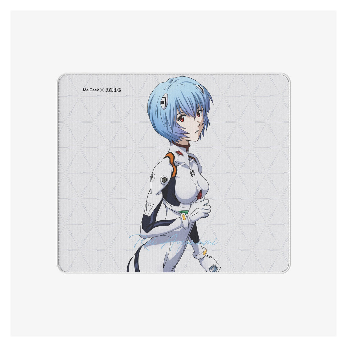 MelGeek x EVANGELION EVA-00 Rei Ayanami limited edition gaming mouse pad, 490 x 420 mm surface with the Rei artwork