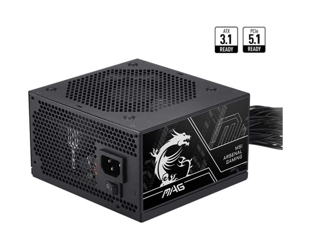 MSI MAG A750BN PCIE5 III 750W power supply - view 4