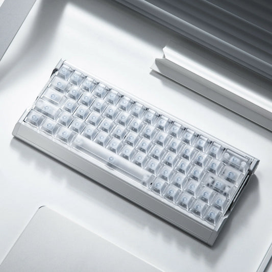 IQUNIX EV63 Hall Effect 8K RGB Wired Gaming Keyboard Magnet X Ultra - Silver Blade RS