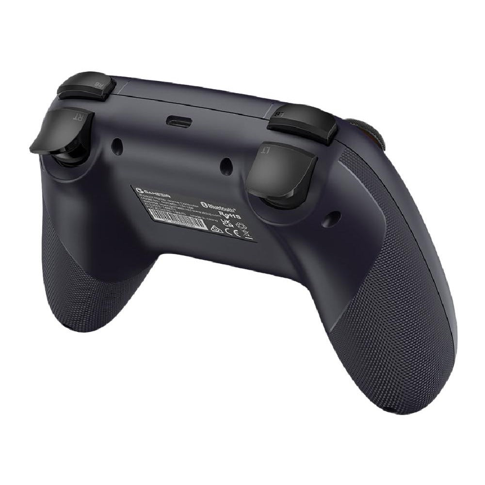 GameSir Nova Lite Space Purple controller - rear view showing the trigger stops, textured grips and label