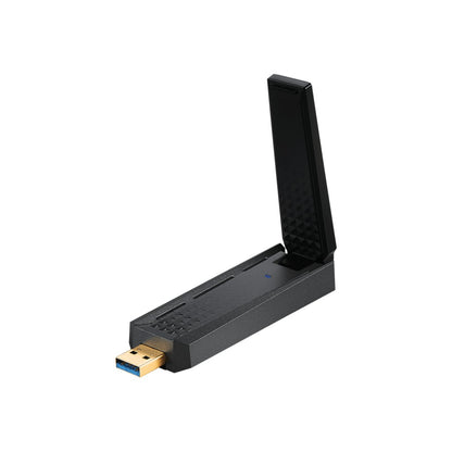MSI AXE5400 WiFi 6E USB adapter - opposite angle showing the USB connector