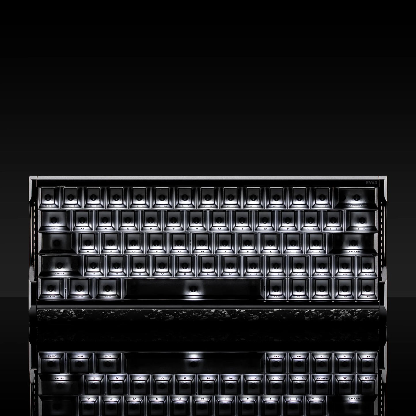 IQUNIX EV63 Hall Effect 8K RGB Wired Gaming Keyboard Magnet X Ultra - Dark Blade RS