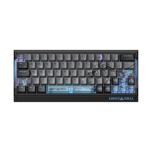 IQUNIX EV63 Hall Effect 8K RGB Wired Gaming Keyboard Ghost in the Shell Edition - Cyber Blue