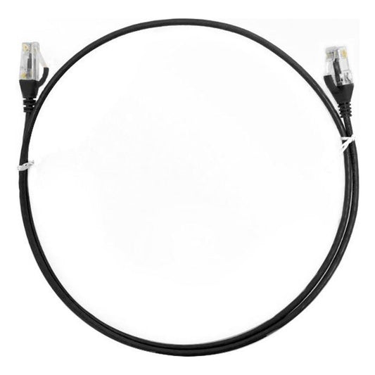 8ware CAT6 ultra thin slim Ethernet patch cable shown in black - supplied colour varies with stock