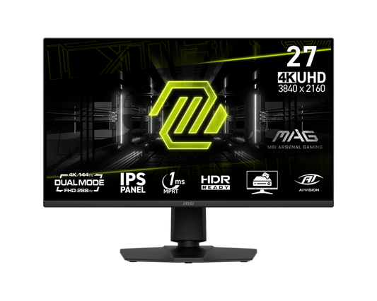 MSI MAG 275UPD E14 27inch 144Hz/4K UHD, 288hz/FHD Dual Mode IPS Gaming Monitor