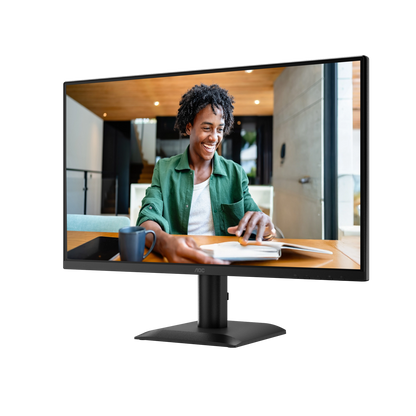 AOC 24E40L 23.8 Inch FHD IPS 144Hz AdaptiveSync Monitor - three-quarter angled view