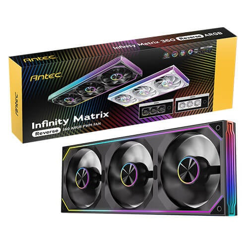 Antec Infinity Matrix IM360R Reverse ARGB 360mm PWM Fan Kit - Black