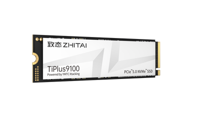 ZhiTai TiPlus9100 1TB M.2 2280 NVMe SSD angled view