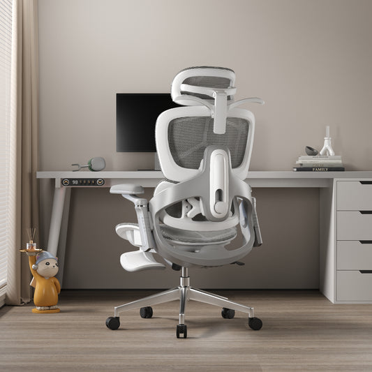 Aerlume Sylph Ergonomic Office Chair White