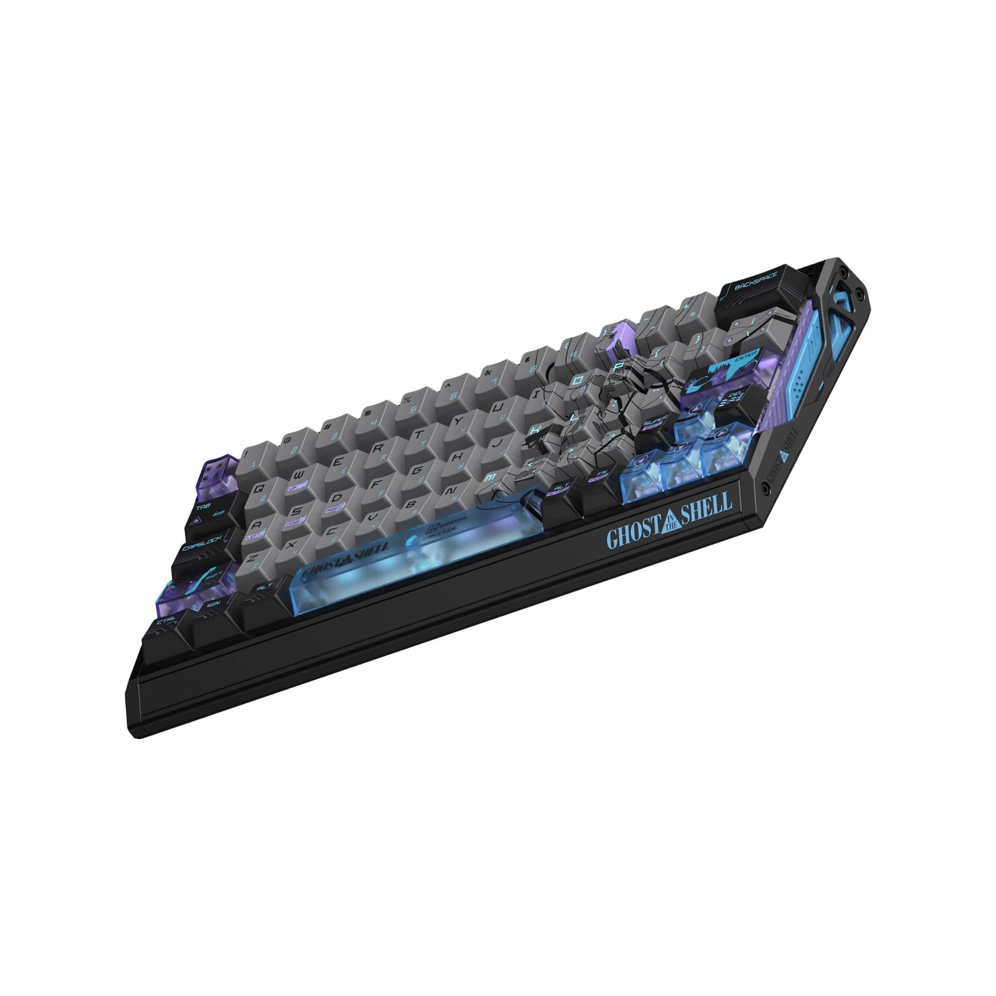 IQUNIX EV63 Hall Effect 8K RGB Wired Gaming Keyboard Ghost in the Shell Edition - Cyber Blue
