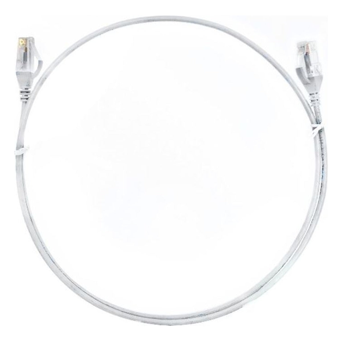 8ware CAT6 ultra thin slim Ethernet patch cable shown in white - supplied colour varies with stock