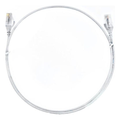 8ware CAT6 ultra thin slim Ethernet patch cable shown in white - supplied colour varies with stock