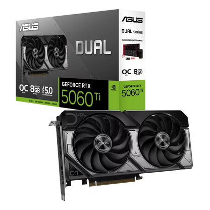 Asus Dual GeForce RTX 5060 Ti O8G Graphics Card