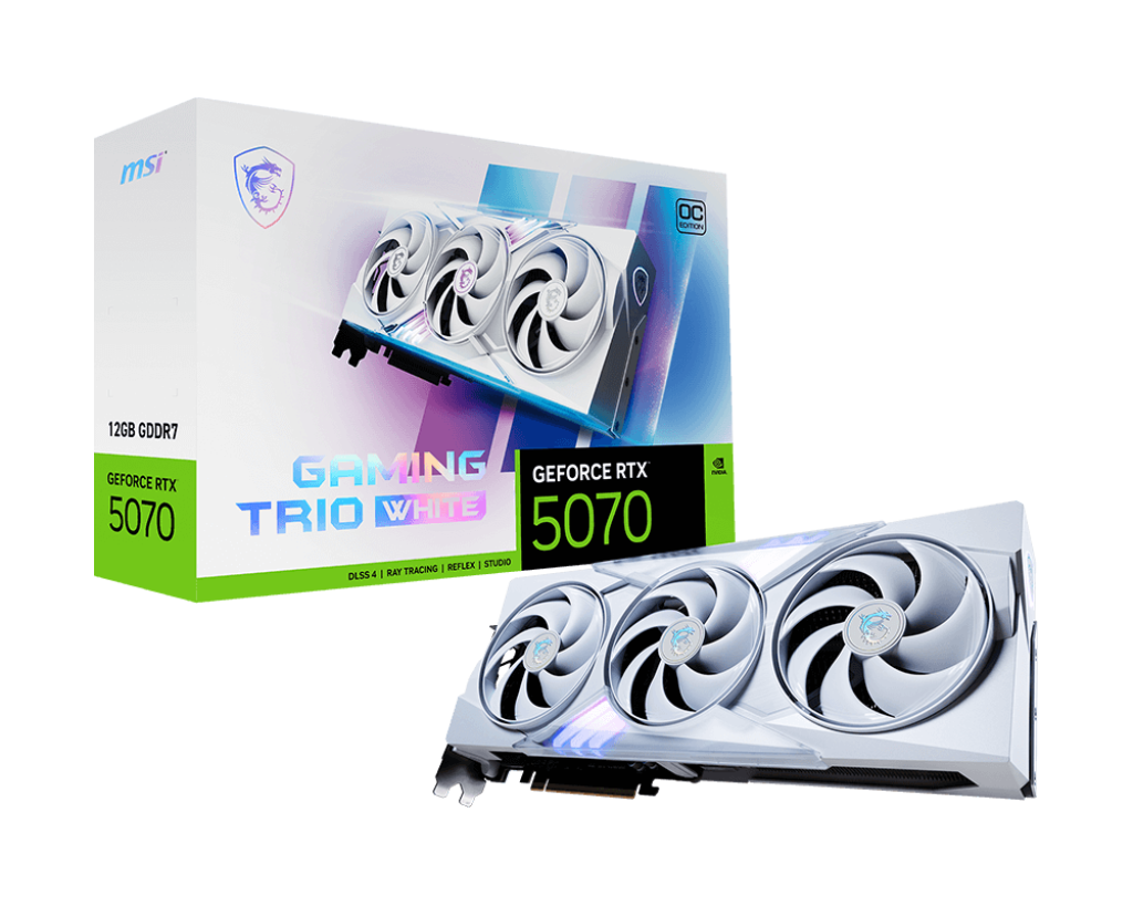 MSI GeForce RTX 5070 12G Gaming Trio White OC