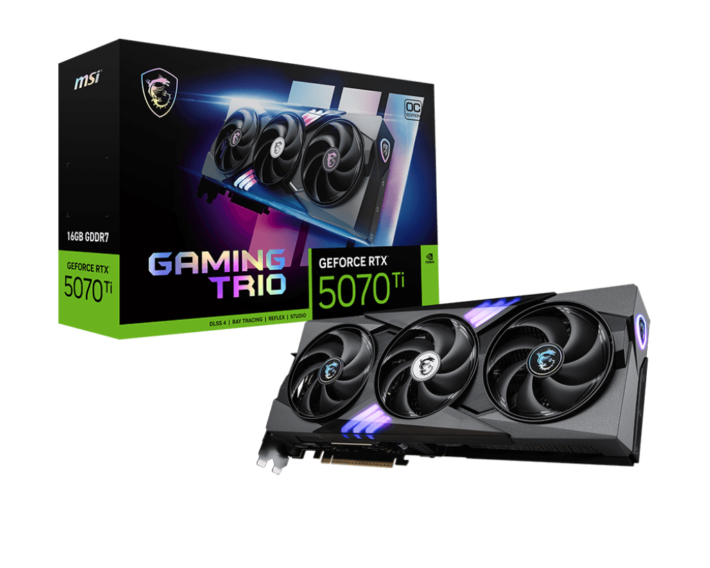 MSI GeForce RTX 5070 TI 16G Gaming Trio OC Graphics Card