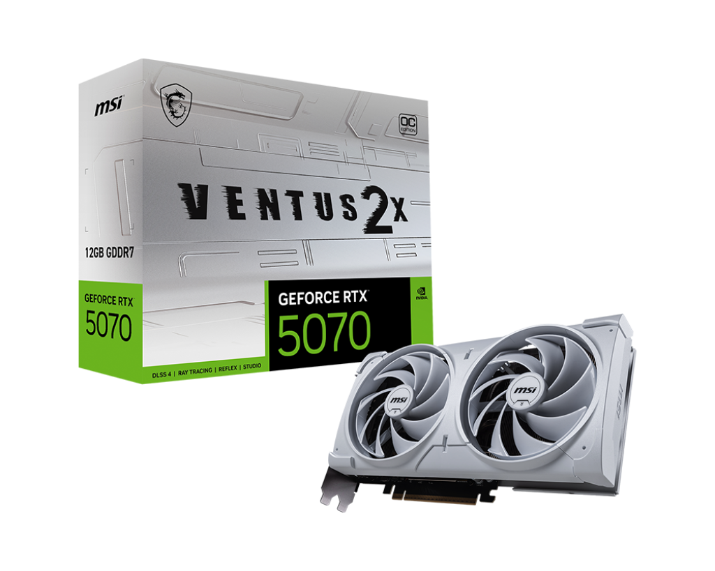 MSI GeForce RTX 5070 12G Ventus 2X White OC