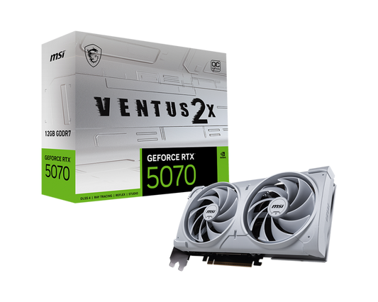 MSI GeForce RTX 5070 12G Ventus 2X White OC