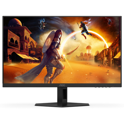 AOC Q27G40XMN 27 Inch QHD QD-MiniLED 180Hz Gaming Monitor - front view with the panel on