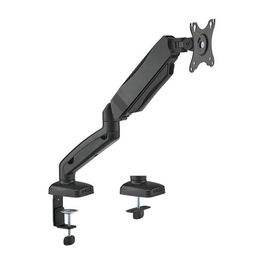Brateck Spring-Assisted Single Monitor Arm Black