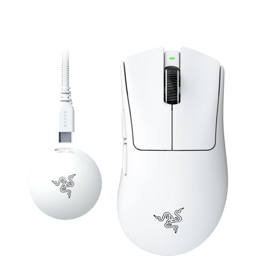 Razer DeathAdder V4 Pro Sports Wireless Gaming Mouse - White