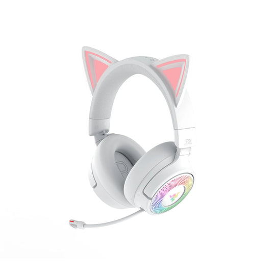 Razer Kraken Kitty V3 Pro - Wireless RGB Headset with Kitty Ears White