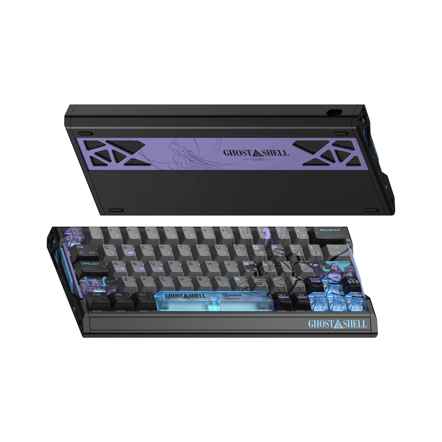 IQUNIX EV63 Hall Effect 8K RGB Wired Gaming Keyboard Ghost in the Shell Edition - Cyber Blue