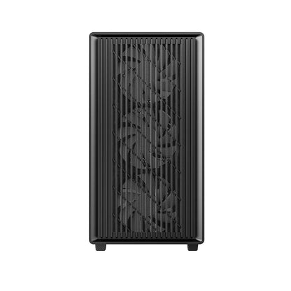 DeepCool CC350 4F Micro-ATX Case - Black - grille front panel