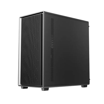 DeepCool CC350 4F Micro-ATX Case - Black - rear and side panels