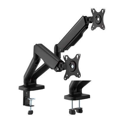 Brateck Spring-Assisted Dual Monitor Arm Black
