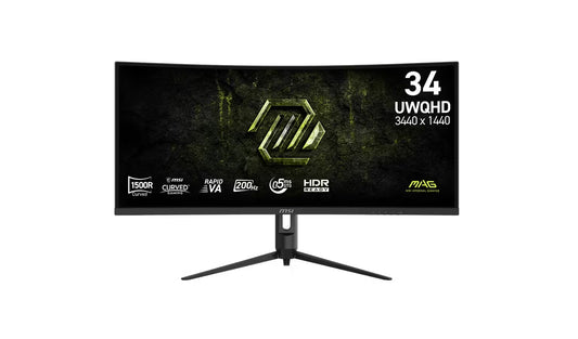 MSI MAG 342CQRF E20 34inch 200Hz UWQHD Rapid VA Curved Gaming Monitor